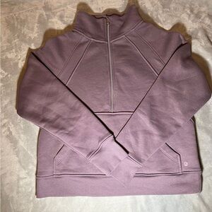 Danskin purple half zip sweater